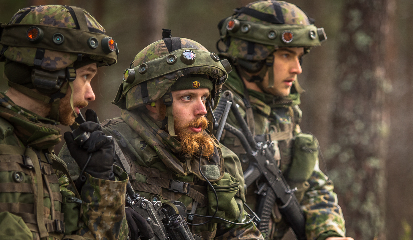 Reserviläisiä Uusimaa 17 -harjoituksessa. Kuva Puolustusvoimat.
