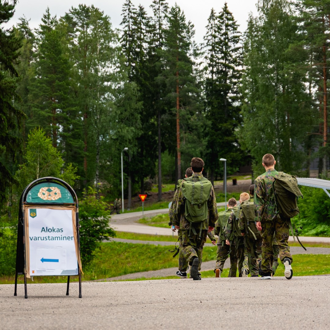 Rekryterna i kontingent 2/26 inleder sin beväringstjänst vid Armén