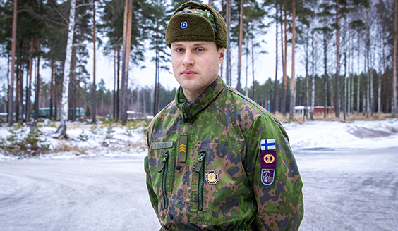 Säkylästä joulukuussa 2021 kotiutunut kersantti Joonas Heino.
