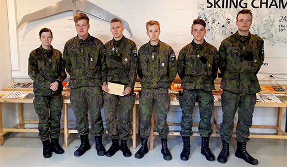 A group photo of young soldiers