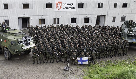 A group photo of the soldiers that participated in the exercise