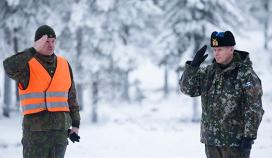 Chief of the Finnish Defence Forces inspected the Army Combined Fires Exercise