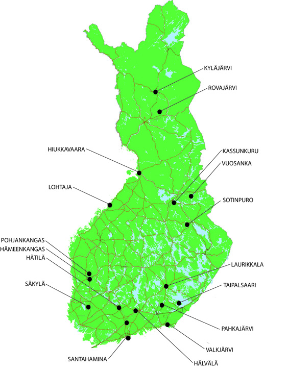 rovajärvi kartta Maavoimien harjoitustoiminta   Maavoimat rovajärvi kartta