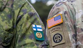Gardesjägarregementet övar tillsammans med ett amerikanskt kompani