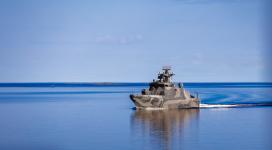 Merivoimat miinalaivalla ja kolmella ohjusveneellä ilmapuolustusharjoituksessa
