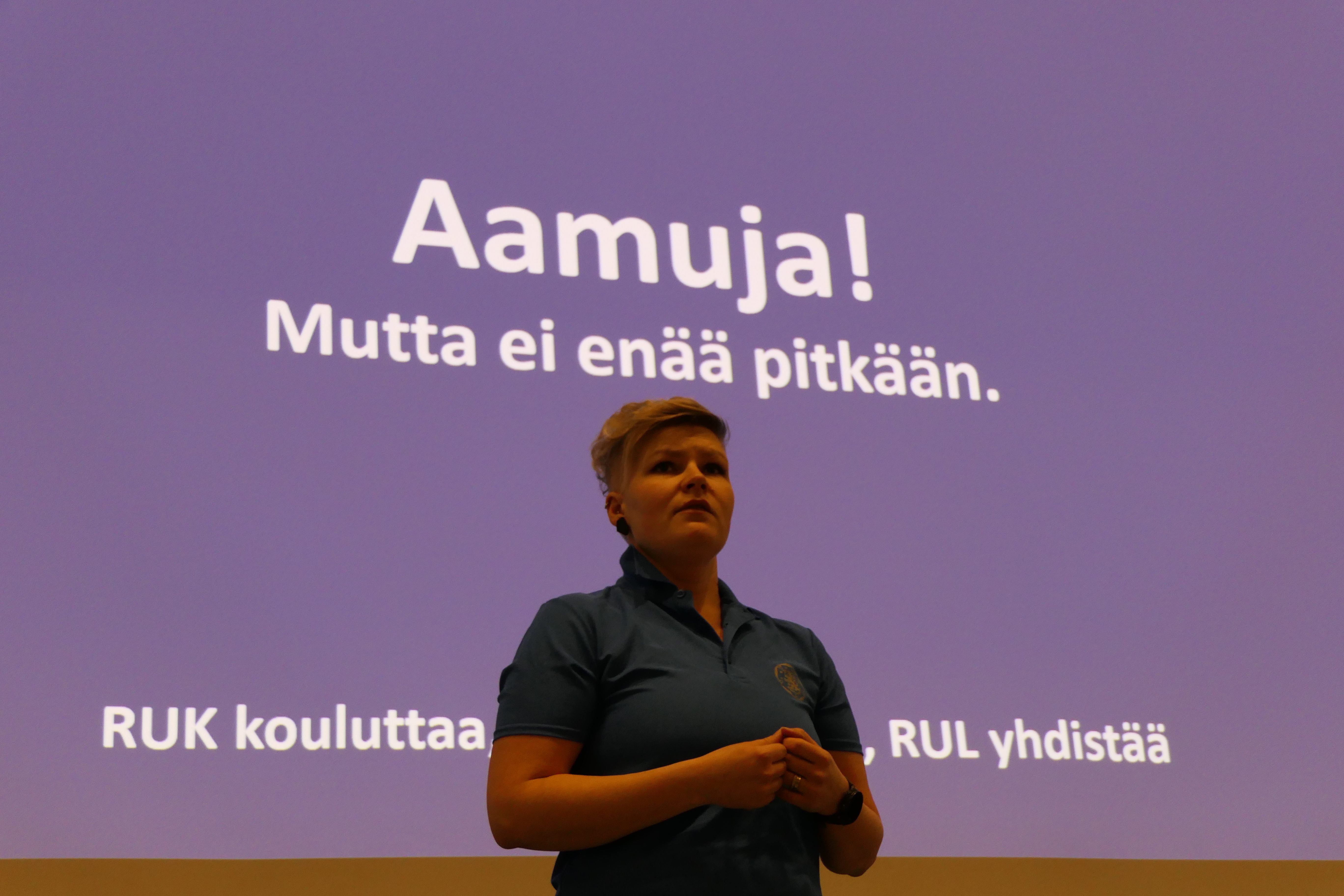 Susanna Takamaa RUL esittäytyy.