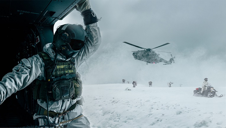 Utin jääkärirykmentti harjoittelee Pohjois-Suomen talviolosuhteissa