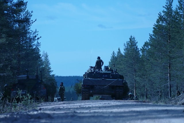 Tanker on the forest road