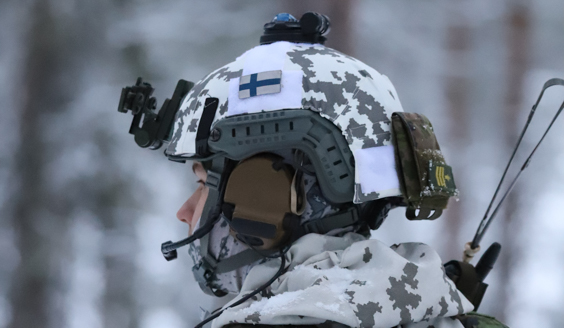 kuva jossa suomalainen sotilas